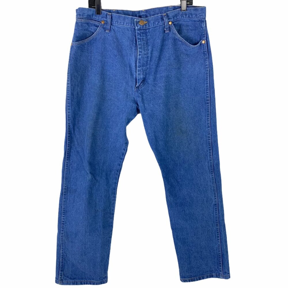 Wrangler Jeans Mens 36x29 Blue Cowboy Cut Original Fit 13MWZ Western Straight